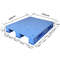 OEM Depo Plastik Palet Mavi Geri Dönüşümlü HDPE 1200mm*1000mm*170mm