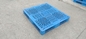 Çift Taraflı HDPE Büyük Boy Plastik Paletler 1200x1100mm Mavi