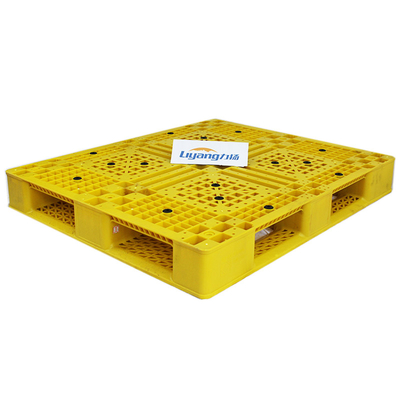 Hafif HDPE Izgaralı Palet Sarı Plastik Paletler 120x100x15cm