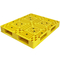 Hafif HDPE Izgaralı Palet Sarı Plastik Paletler 120x100x15cm
