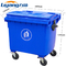 OEM Mobil Çöp Kovası 240l Büyük Plastik Çöp Pedalı Mavi