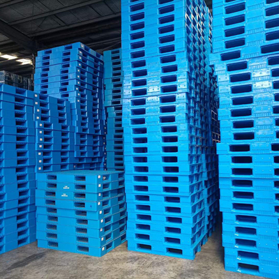 1200 * 1100 * 150mm Metal Raf Depolama Sistemleri Çift Taraflı Yüz İstiflenebilir Plastik Palet