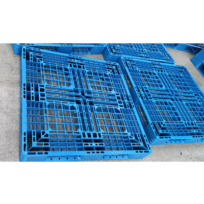 % 100 Bakire Malzeme Hijyenik Plastik Palet 1100 * 1100mm Ağır Hizmet Tipi Çelik Takviyeli