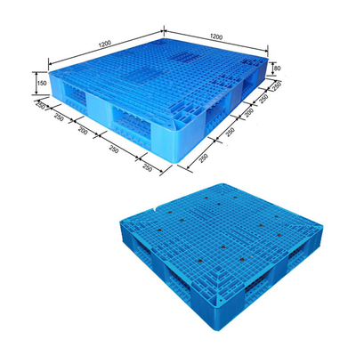 Çin'de 1200 x 1200 mm HDPE Plastik Paletler Euro Standart Boyut Ağır Hizmet